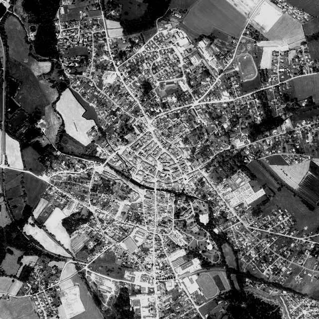 Vue aérienne de Rambervillers