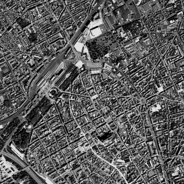 Vue aérienne de Reims