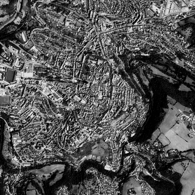 Vue aérienne de Rodez