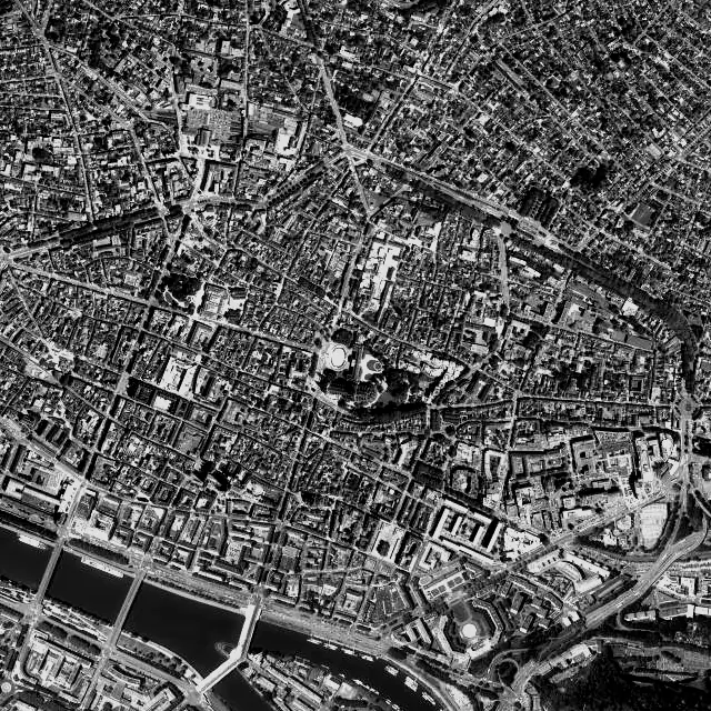 Vue aérienne de Rouen