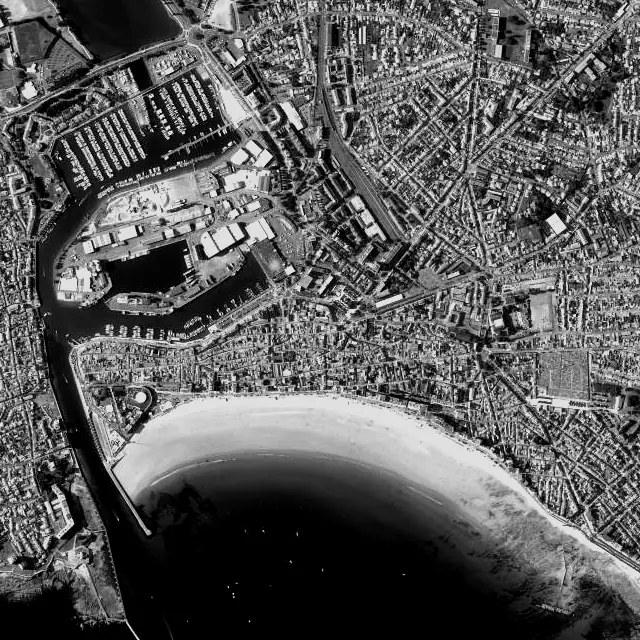 Vue aérienne des Sables-d’Olonne