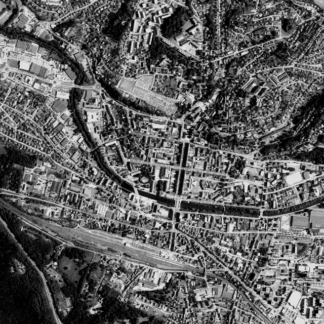 Vue aérienne de Saint-Dié-des-Vosges