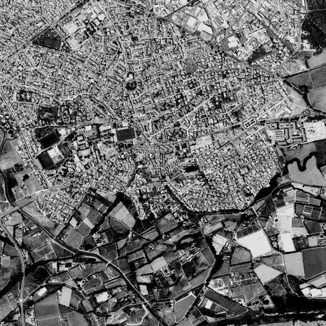Vue aérienne de Saint-Estève