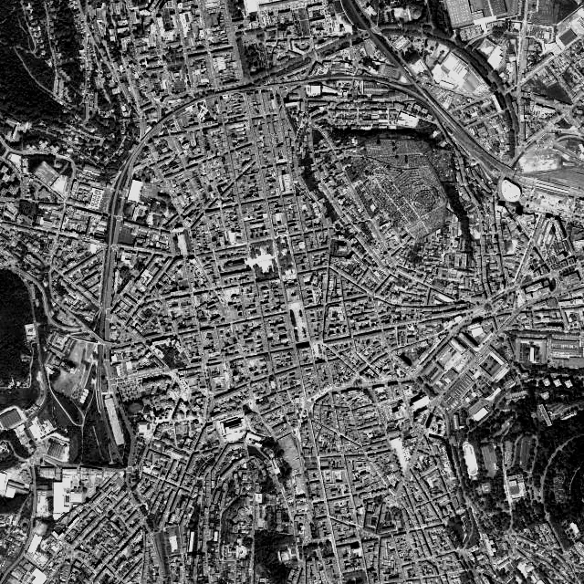 Vue aérienne de Saint-Étienne
