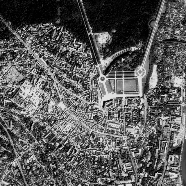 Vue aérienne de Saint-Germain-en-Laye