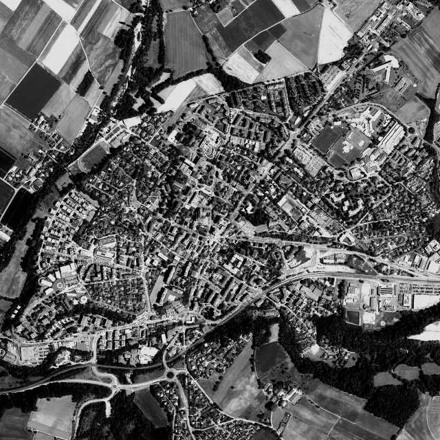 Vue aérienne de Saint-Julien-en-Genevois