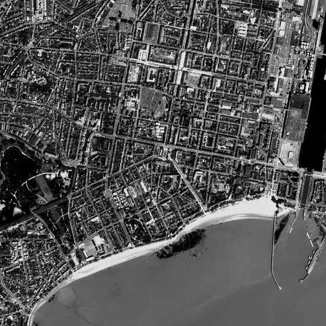Vue aérienne de Saint-Nazaire