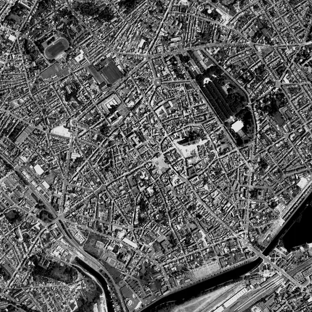 Vue aérienne de Saint-Quentin