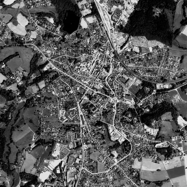 Vue aérienne de Saint-Yrieix-la-Perche