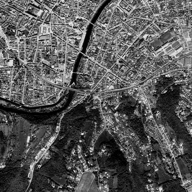 Vue aérienne de Sanilhac