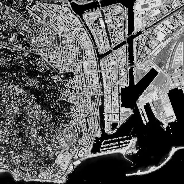 Vue aérienne de Sète
