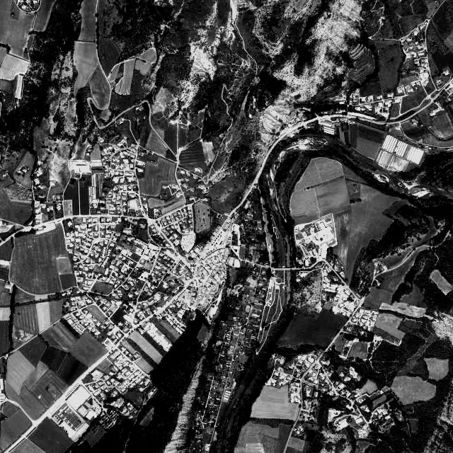 Vue aérienne de Tallard