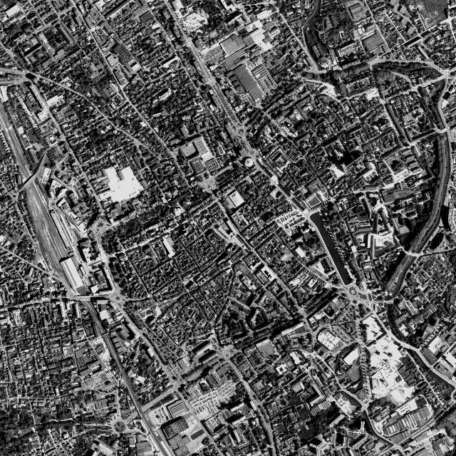 Vue aérienne de Troyes