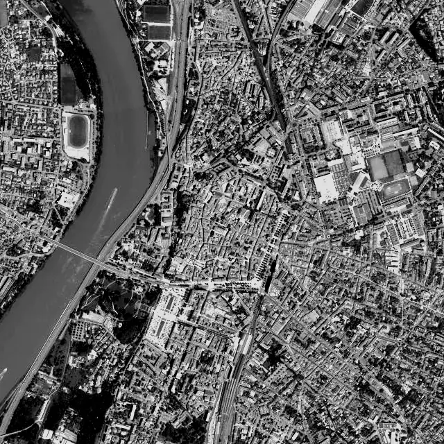 Vue aérienne de Valence