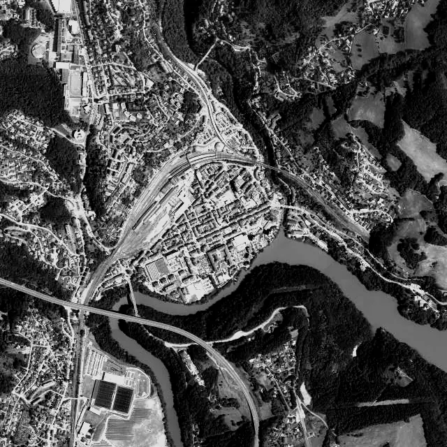 Vue aérienne de Valserhône
