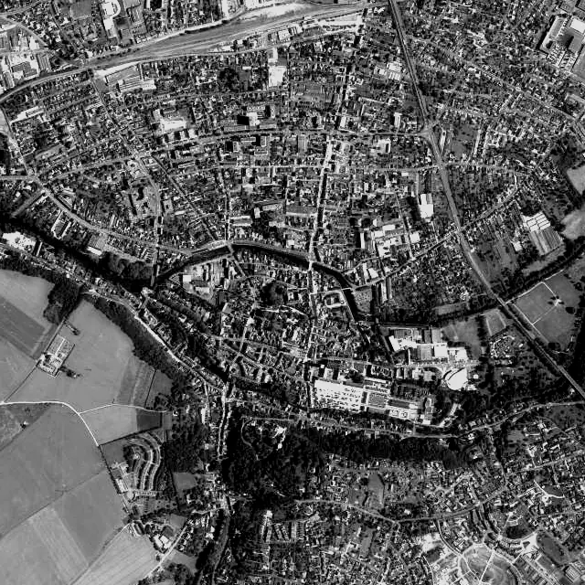 Vue aérienne de Vendôme