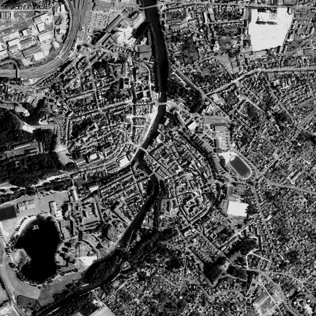 Vue aérienne de Verdun