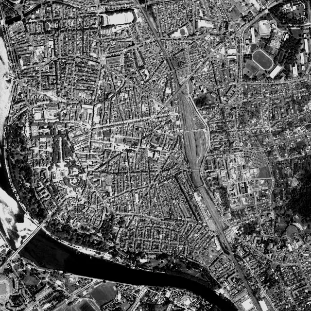 Vue aérienne de Vichy