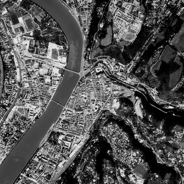 Vue aérienne de Vienne