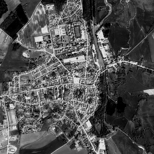 Vue aérienne de Vouziers