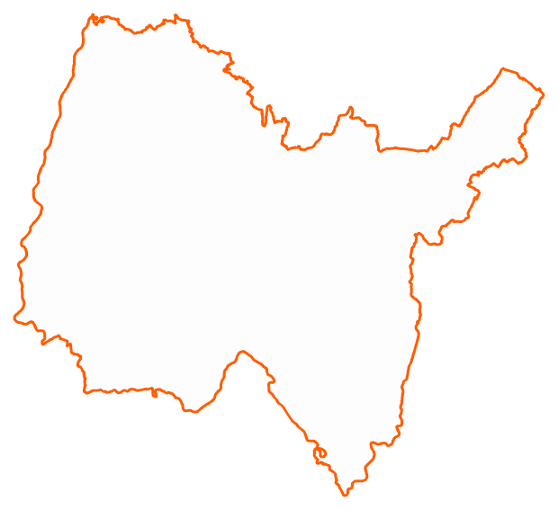 Contour du département de l'Ain