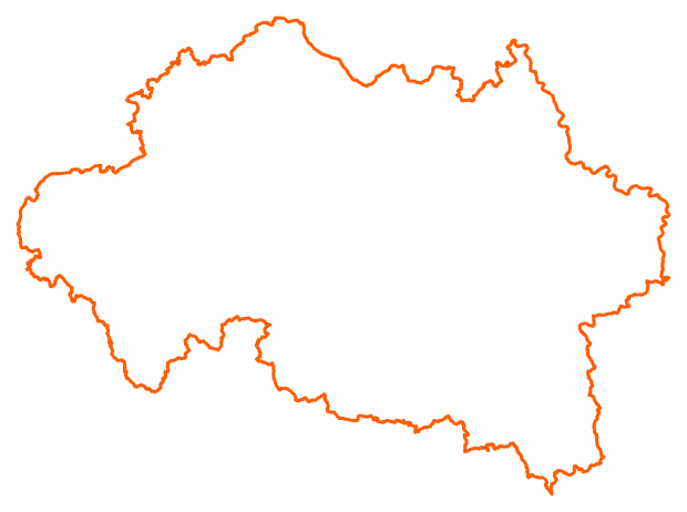 Contour du département de l'Allier