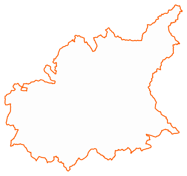 Contour du département des Alpes-de-Haute-Provence