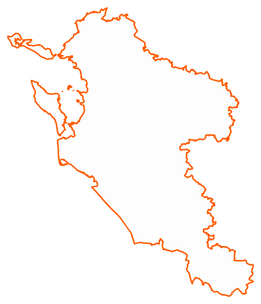 Contour du département de la Charente-Maritime