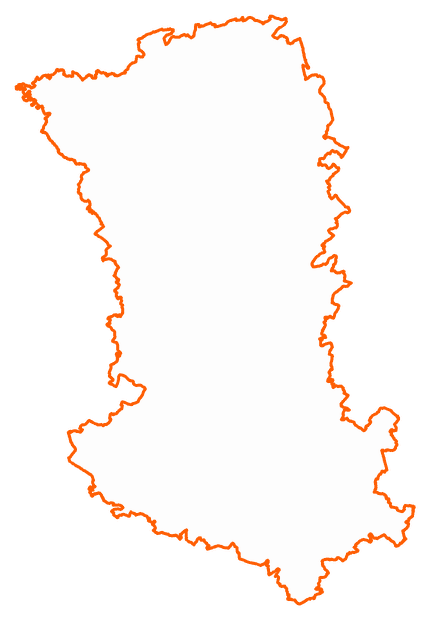 Contour du département des Deux-Sèvres