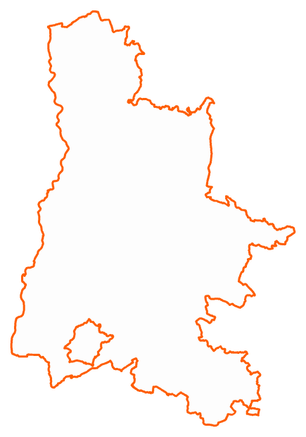 Contour du département de la Drôme