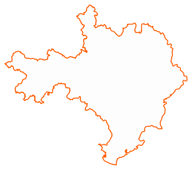 Contour du département du Gard