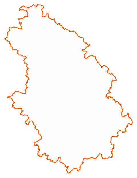 Contour du département de la Haute-Marne