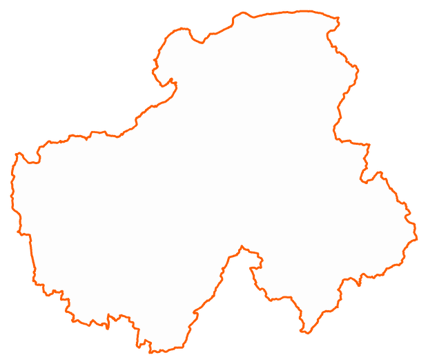Contour du département de la Haute-Savoie