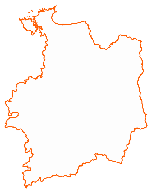 Contour du département d'Ille-et-Vilaine