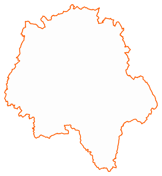 Contour du département d'Indre-et-Loire
