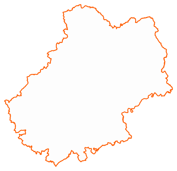 Contour du département du Lot