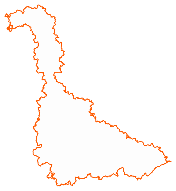 Contour du département de Meurthe-et-Moselle