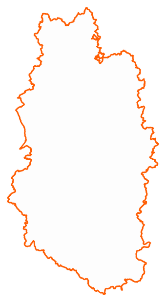 Contour du département de la Meuse