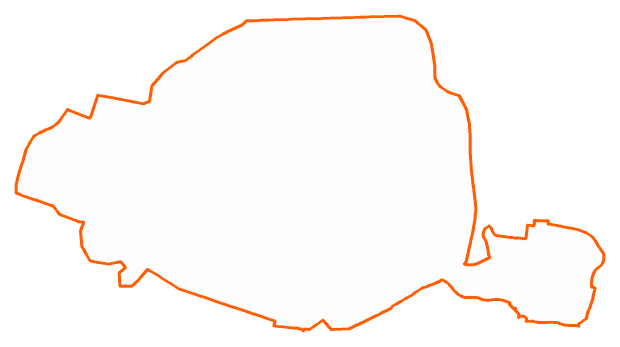 Contour du département de Paris