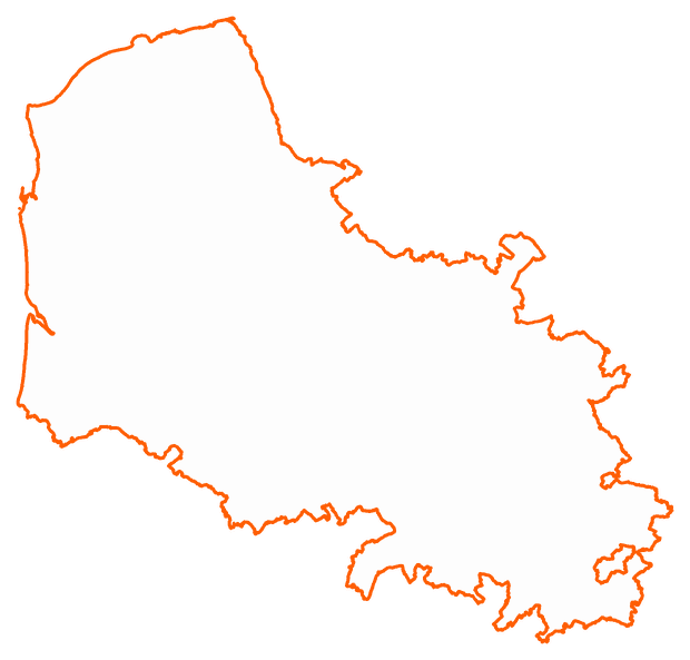 Contour du département du Pas-de-Calais