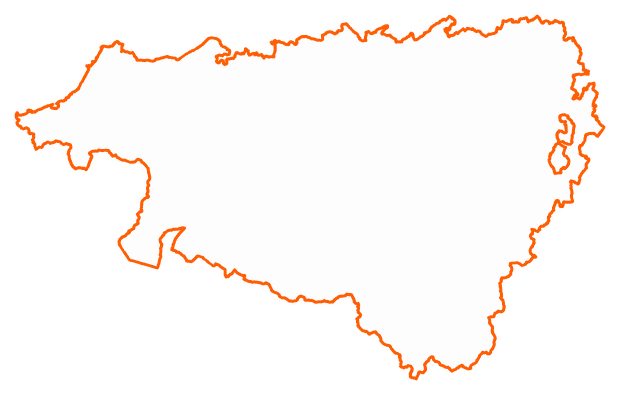 Contour du département des Pyrénées-Atlantiques