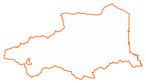 Contour du département des Pyrénées-Orientales