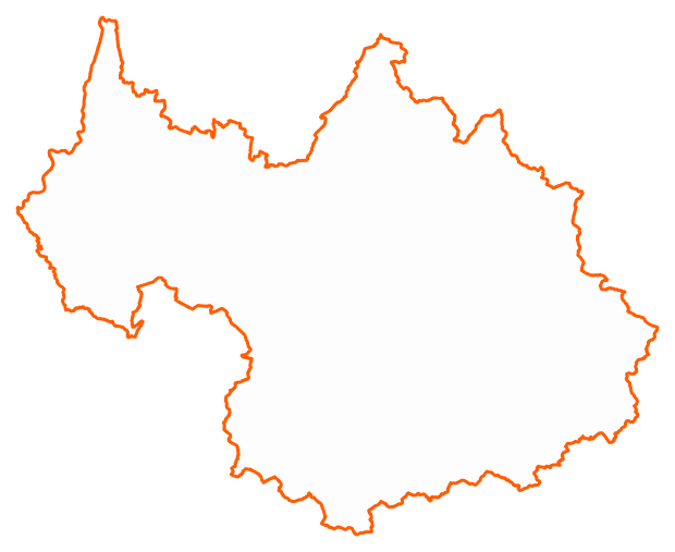 Contour du département de la Savoie