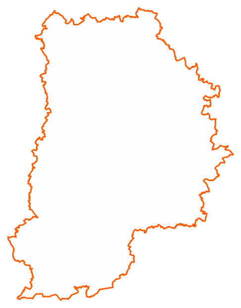 Contour du département de Seine-et-Marne