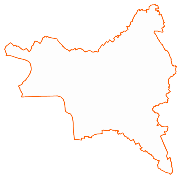Contour du département de la Seine-Saint-Denis