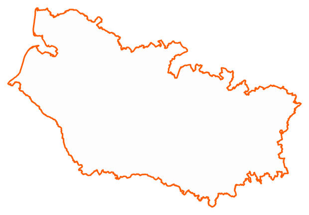 Contour du département de la Somme