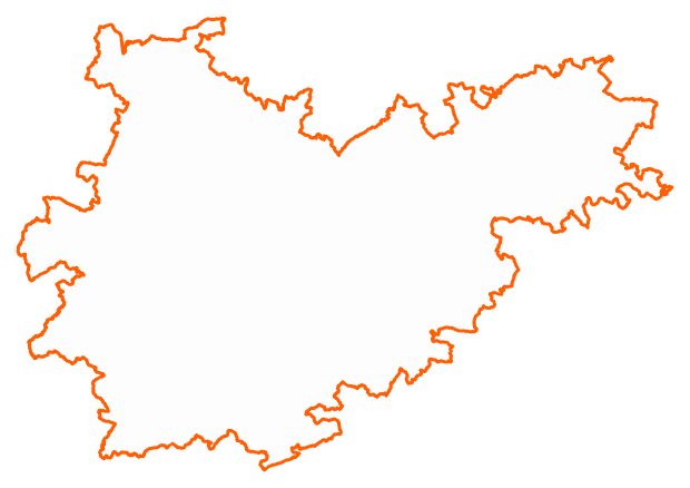 Contour du département de Tarn-et-Garonne
