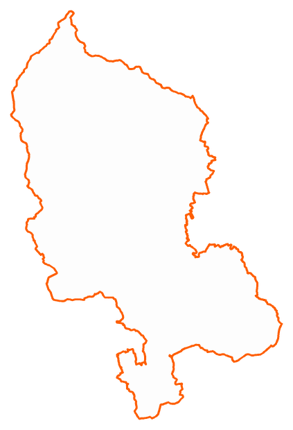 Contour du département du Territoire de Belfort
