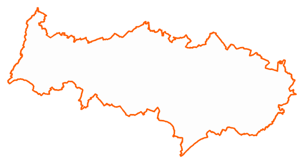 Contour du département du Val-d'Oise