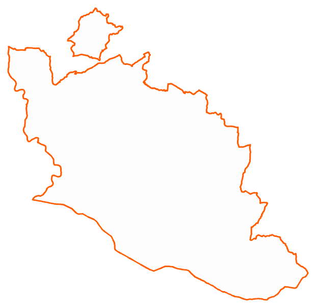 Contour du département du Vaucluse